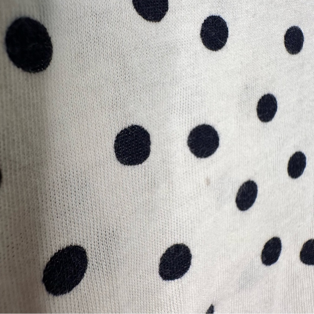 Anthropologie | Maeve Polka Dot Ruffle Cap Sleeve Top Size Large - Picture 8 of 9
